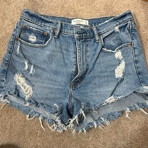 COPY - Abercrombie & Fitch High Rise Denim Shorts